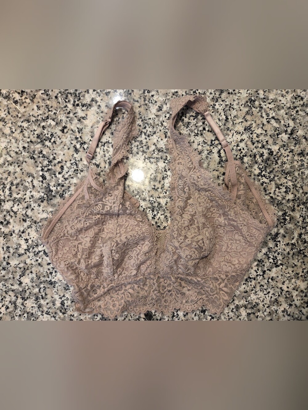 aerie Lace Bralette in Tan